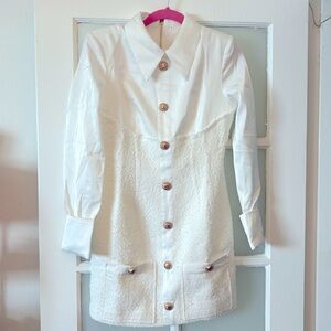 White dress with buttons from catwalk connection brand new